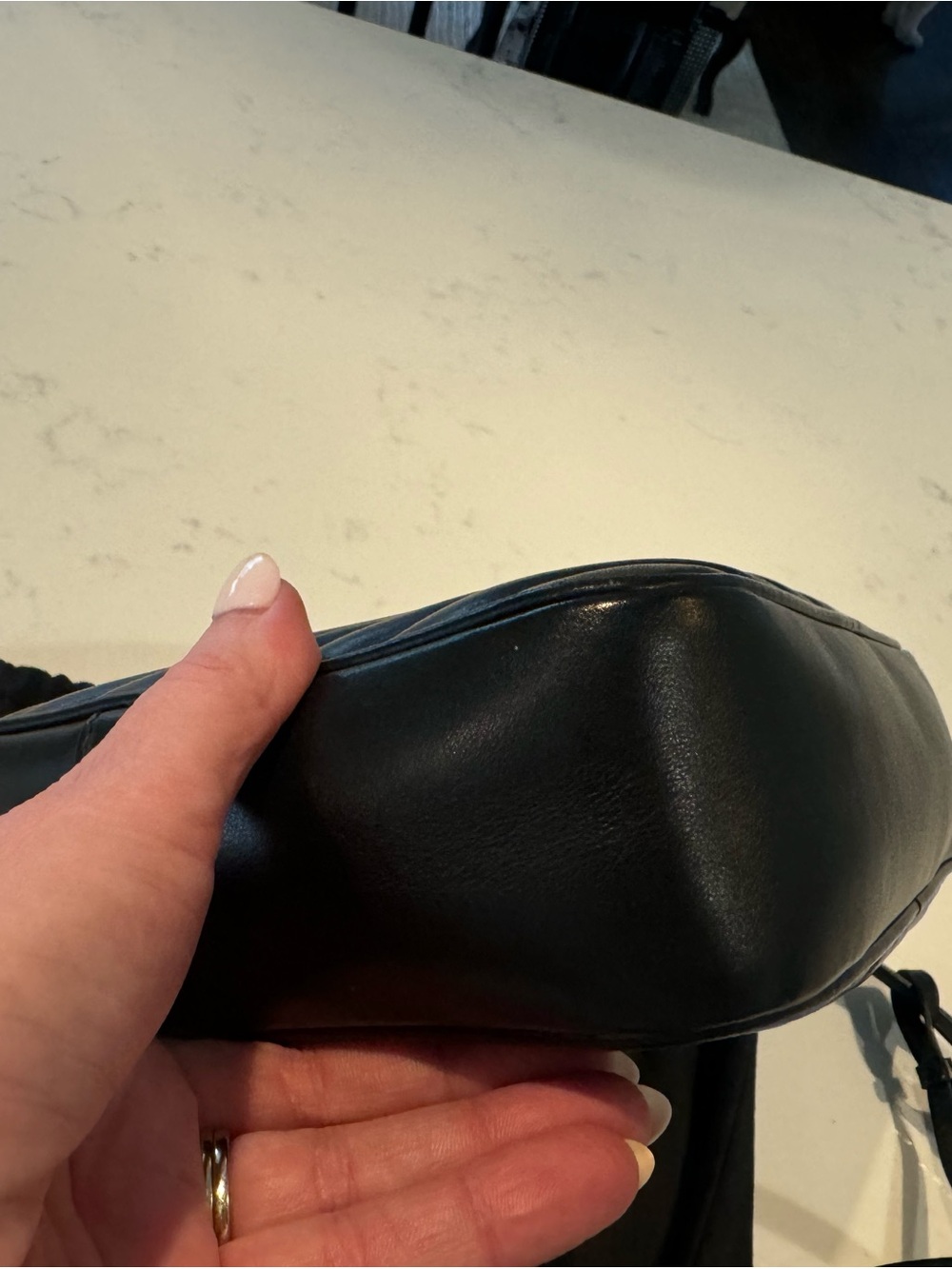 Saint Laurent Black Quilted Camera Crossbody with Gold YSL Logo and Tassel - Picture 11 of 13